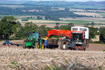 Harvesting in Howe of Strathmore