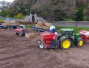 Potato planting at Glamis Castle gates